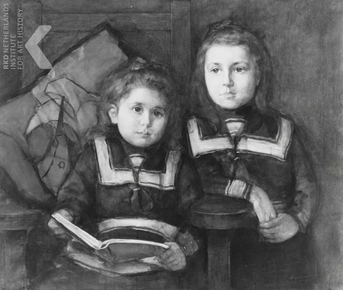 Ritratto delle figlie di Jan Coenraad Holtzappel (1868 - 1948) c. 1900
